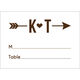 Cupid's Arrow Folded Place Cards Image 5 of 8